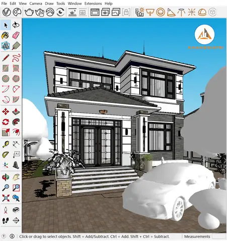 Render Ngoại Thất Với Vray Sketchup