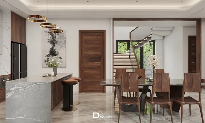 Thiết Kế Nội Thất Biệt Thự Liền Kề Phong Cách Hiện Đại