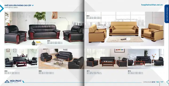 Catalogue Sofa Văn Phòng Hòa Phát 2022