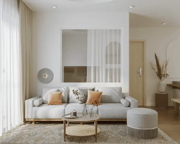 Nội Thất Chung Cư 65m2 Bằng Gỗ