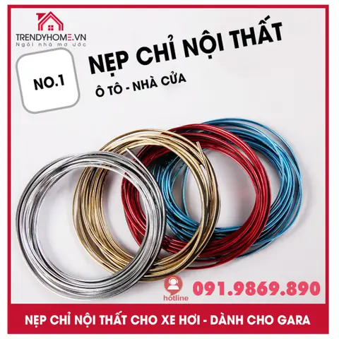 Chỉ Viền Trang Trí Nội Thất Xe Hơi