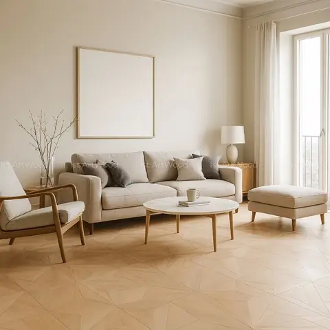 Bố Trí Ánh Sáng Để Tôn Vinh Màu Sàn Gỗ Hoa Văn
