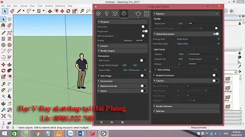 Chỉnh Thông Số Vray 2.0 Render Sketchup Nội Thất