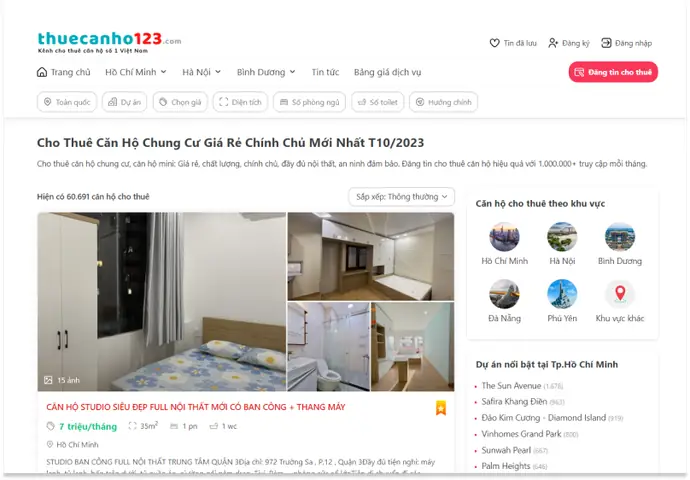 Nơi Cho Thuê Căn Hộ Sunny Plaza Giá Rẻ