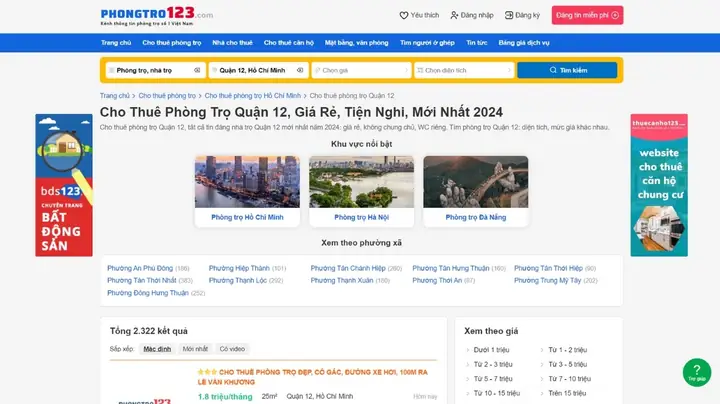 Tìm Phòng Trọ Quận 12 Giá Rẻ Và Nhanh Chóng Ở Đâu?