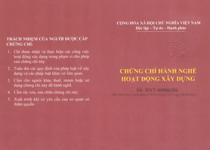 Chứng Chỉ Thiết Kế Nội Thất