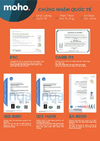 Nội Thất Moho – Một Trong Những Số Ít Đơn Vị Nhận Được Chứng Nhận Quốc Tế Fsc