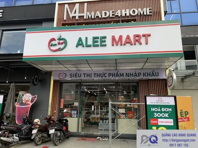 Làm Bảng Hiệu Alu Cho Chuỗi Siêu Thị Nội Thất Cao Cấp Alleemart Bình Dương