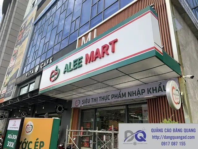 Làm Bảng Hiệu Alu Cho Chuỗi Siêu Thị Nội Thất Cao Cấp Alleemart Bình Dương