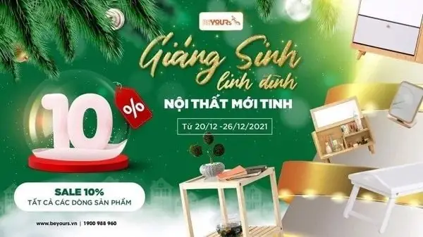 [sale Off 10%] - Giáng Sinh Linh Đình - Nội Thất Mới Tinh