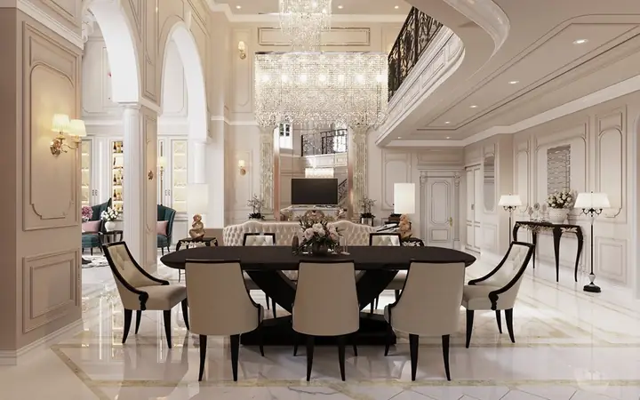 Thiết Kế Nội Thất Cổ Điển Pháp 2 Tầng