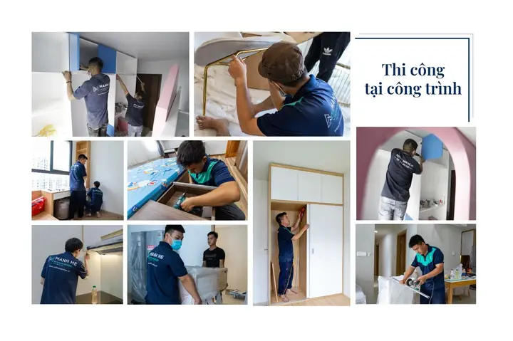 Thi Công, Lắp Đặt Hoàn Thiện Nội Thất