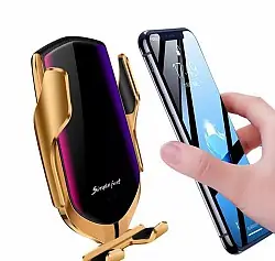 Sạc Không Dây Kiêm Giá Đỡ Điện Thoại Trên Ô Tô Tiện Dụng