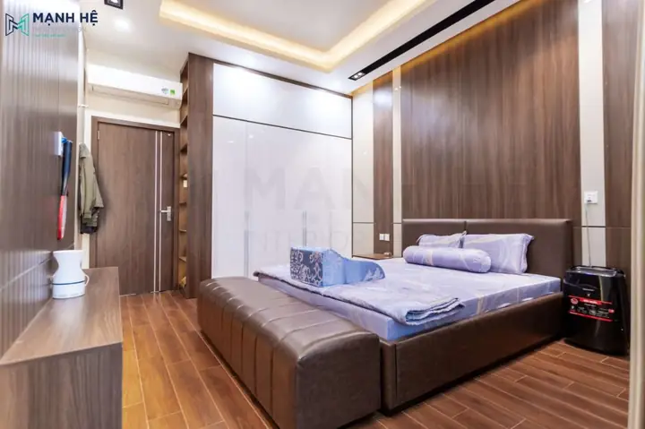 Thi Công Nội Thất Phòng Ngủ Đẹp Hiện Đại Với Chất Liệu Gỗ Công Nghiệp